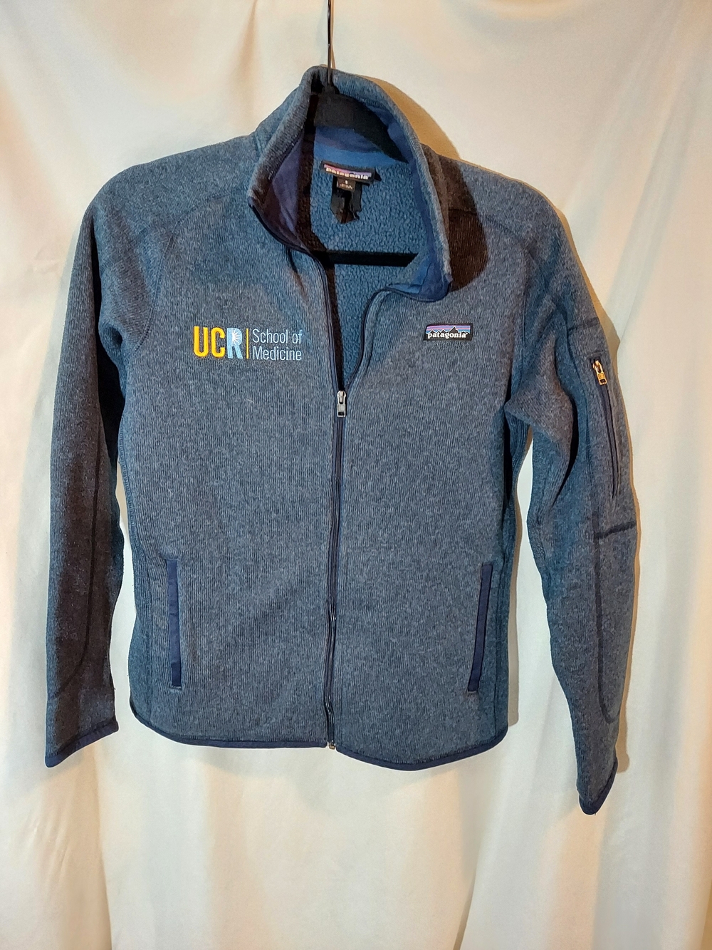 Patagonia Better Sweater Full Zip Fleece Jacket UCR School of Medicine Blue S
